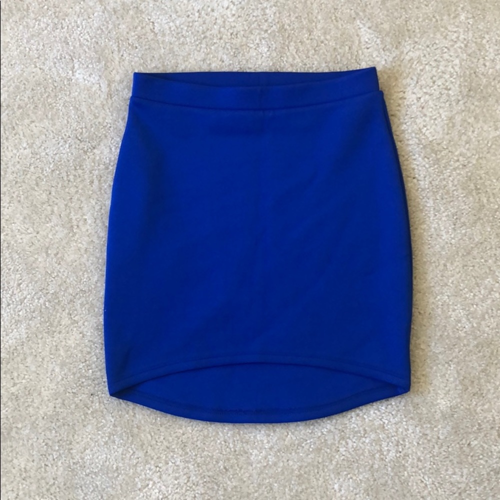 Royal blue skirt size small